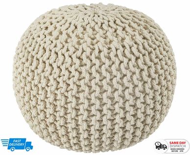 Knitted Pouf 50cm PRICE 29.99 POUNDS