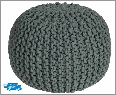 Knitted Pouf 50cm PRICE 29.99 POUNDS