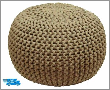 Knitted Pouf 50cm PRICE 29.99 POUNDS