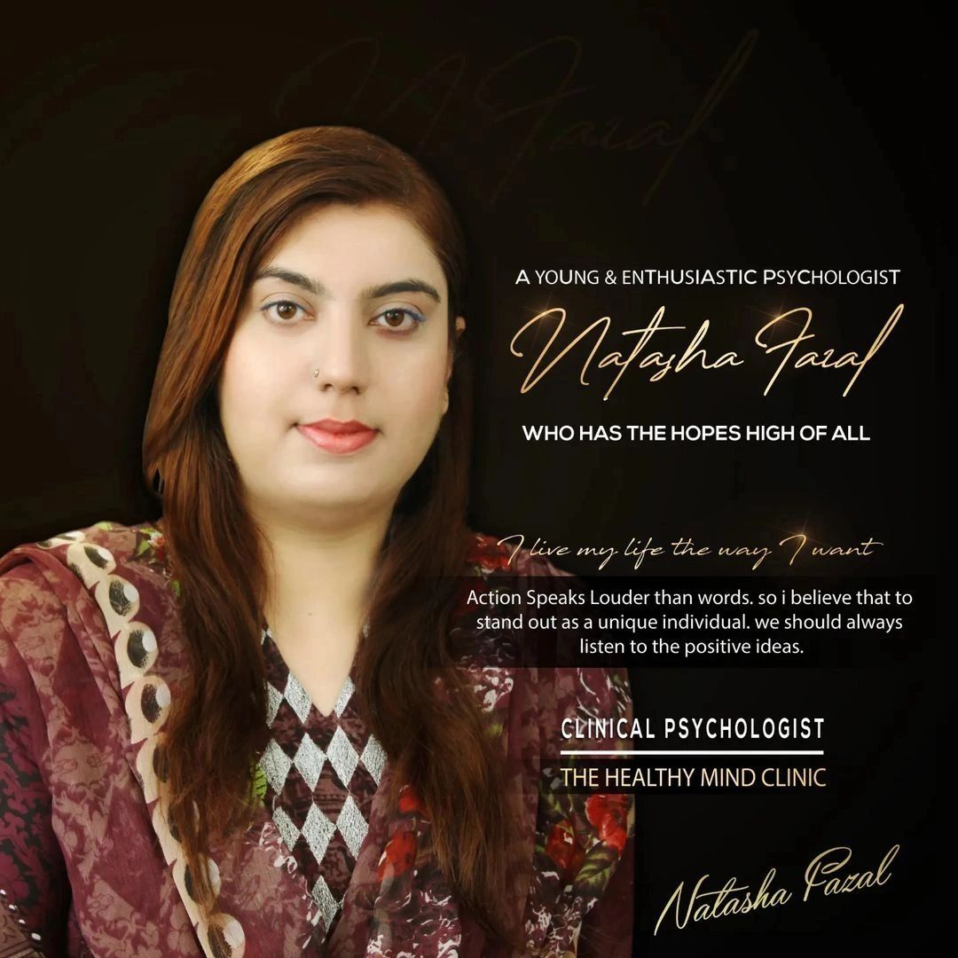 Portrait of Natasha Fazal, a young and enthusiastic clinical psychologist.