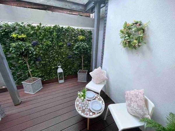 Outdoor deck with modern design