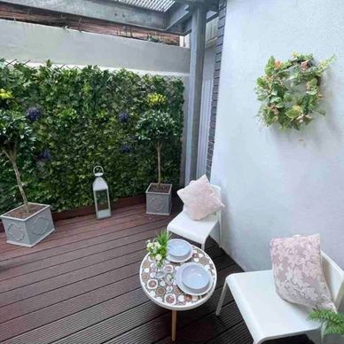 Trendy outdoor roof terrace 
