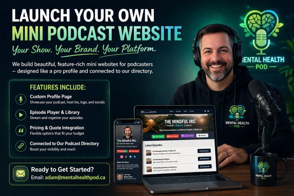 Launch your own mini podcast website with custom profiles and episode management.