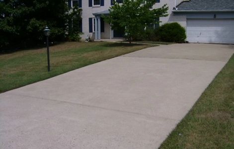 After concrete driveway cleaning in West Chester