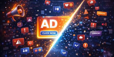 Graphic of social media likes in advertising from Excel Advertising AI for car dealer, attorney ads