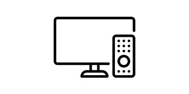 Computer monitor and remote-control icon representing remote therapeutic monitoring, chronic care ma