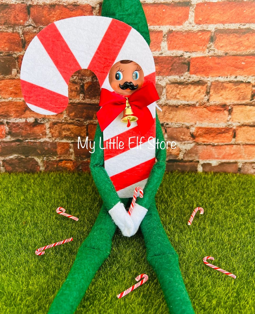 Felt Candy Cane Elf Dress Up