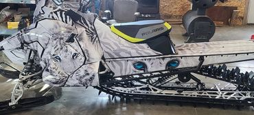 white tiger sled wrap