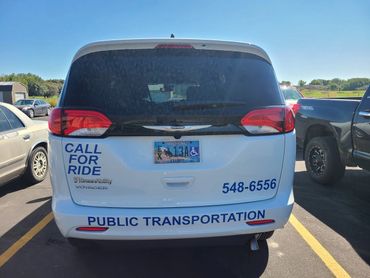 Custom vehicle decals for local business 