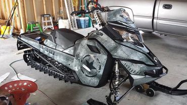 Custom Ski Doo Sled Wrap 