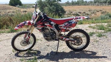 Custom Honda Dirt Bike Decals