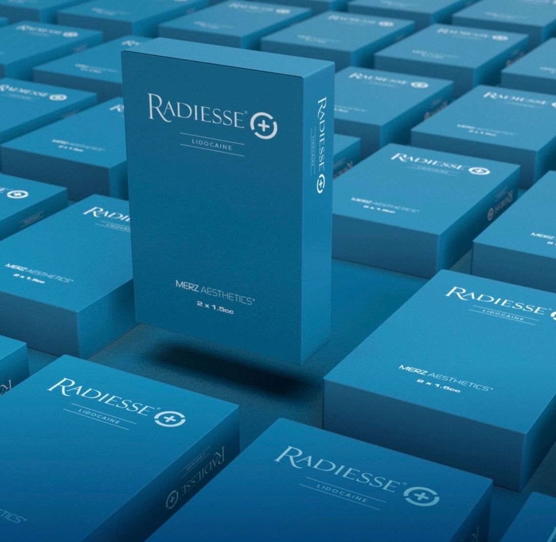 RADIESSE (+) adds volume by helping to smooth moderate to severe facial wrinkles and folds.