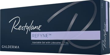 Restylane Refyne is a dermal filler designed to smooth and soften lines and wrinkles.