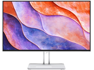 Modern monitor with an artistic abstract display.