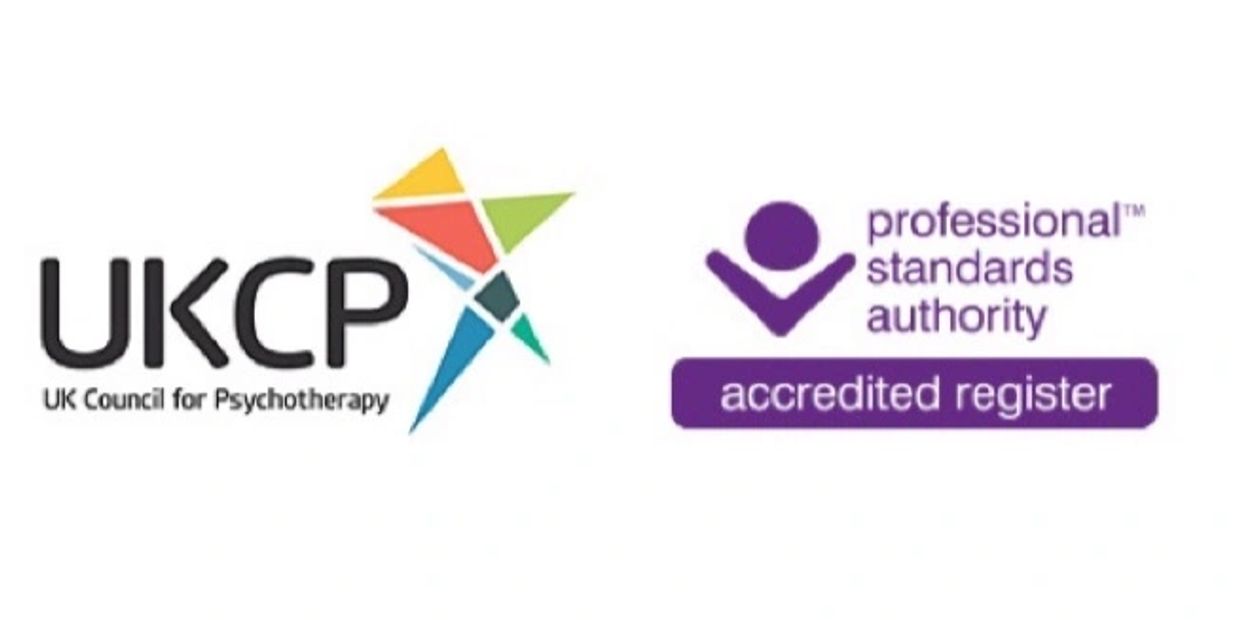 Logos of UKCP professional standards authority accredited registers.