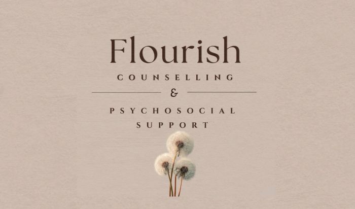 Flourish Counselling & Psychosocial Support logo representing trauma‑informed counselling in Echuca and mental health support in Echuca.