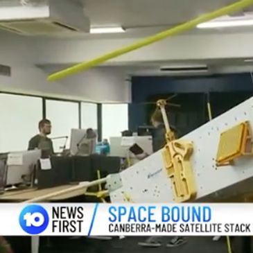 10 News First media clip showing model Skykraft satellite