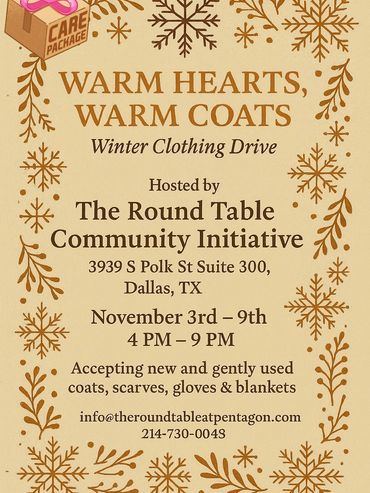 The Round Table Community Initiative
Fall Coat Drive preparing for this winter's cold. 