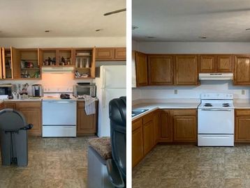 before after kitchen