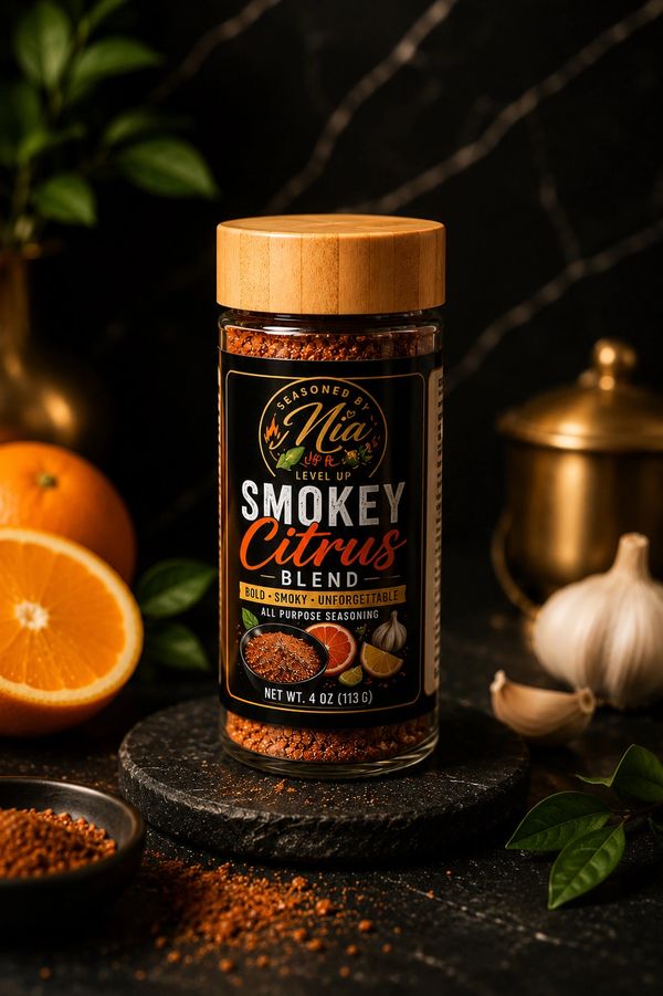 Elevate every meal Seasoned By Mia signature Smokey Citrus Blend.
Crafted with premium ingredients 