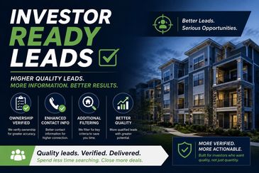 Investor Ready Leads offers high-quality, verified real estate leads for better results.
