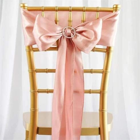 Linen-Chair Sash Satin Gold, Winnipeg Party Rentals