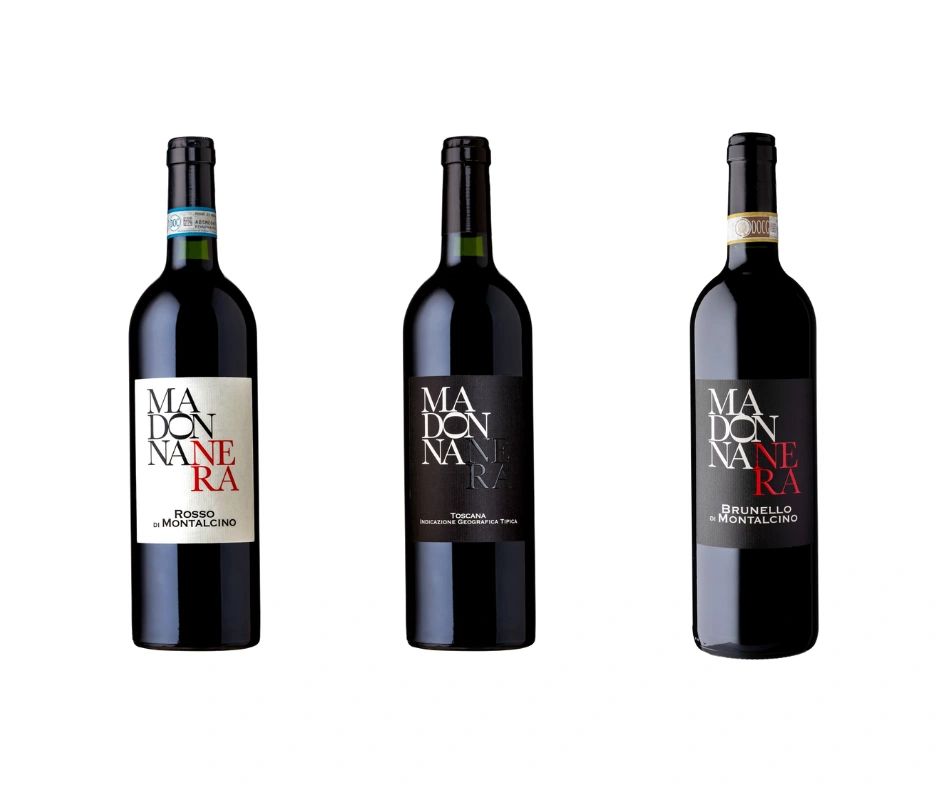 MADONNA NERA Montalcino, Tuscany, Brunello, Rosso, Toscana IGT