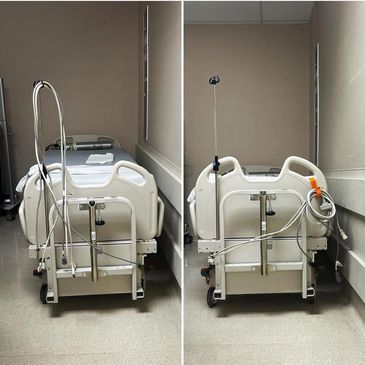 cordclear cord cable management holder device for in-patient hospital bed and operating table 