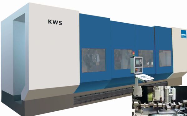 CNC crank shaft polishing and super finishing machine KWS.