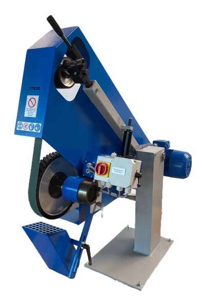 Belt backstand grinding and sanding machine.