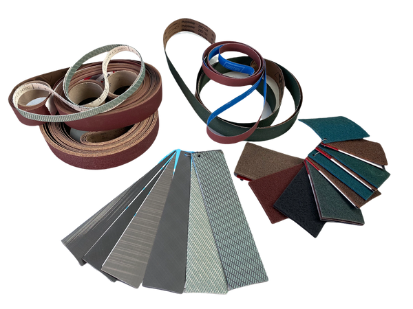 Abrasive belts for metal grinding