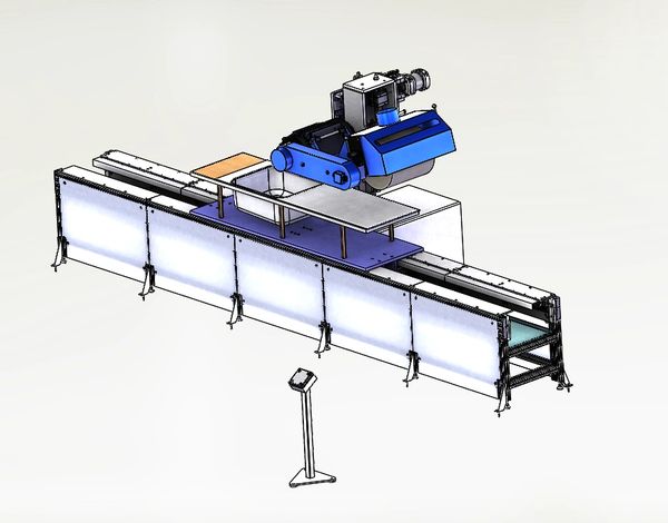 Single head automatic surface buffing and polishing machine. PLC buffing machine.