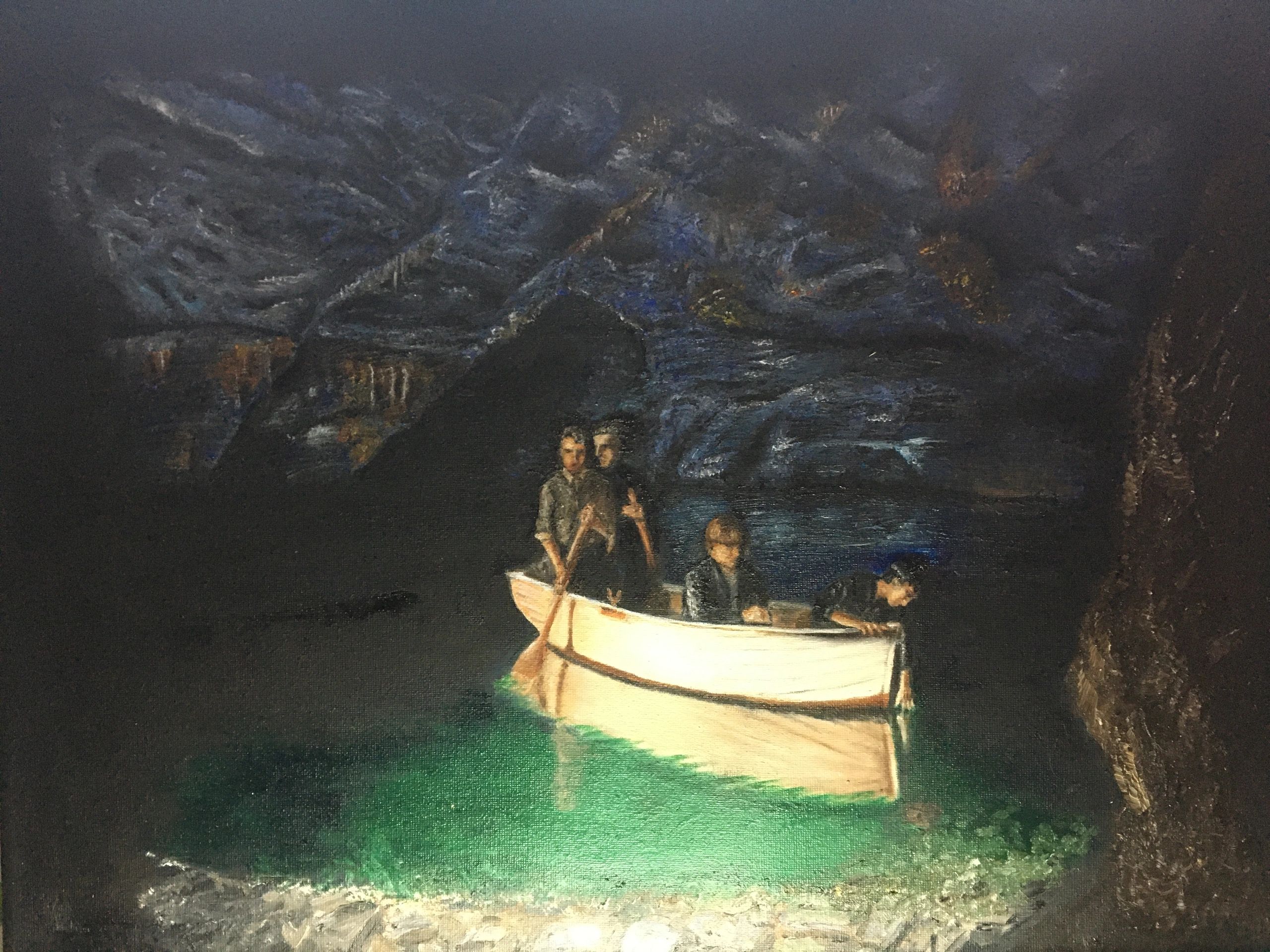 Echo and the Boatmen
Oil on canvas