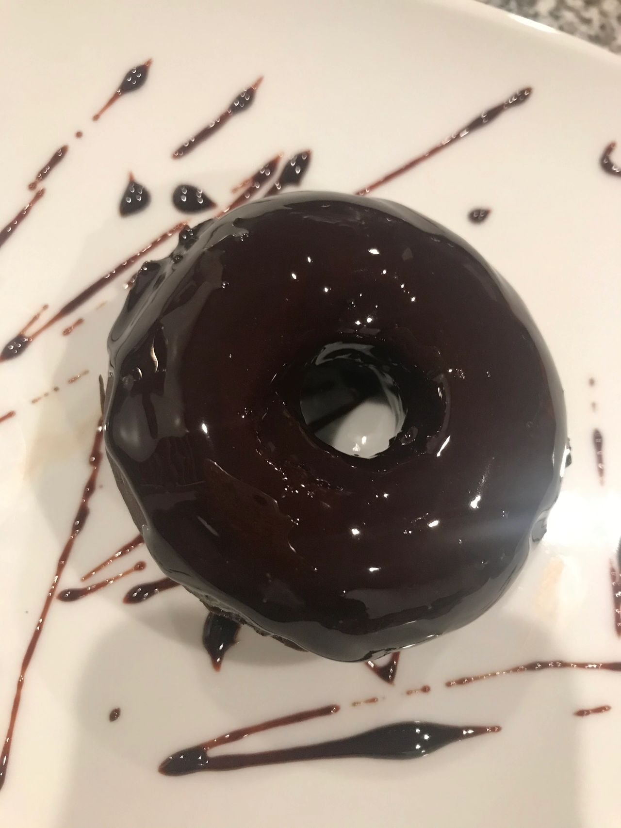 Baked Vegan Chocolate Donut with Chocolate Glaze