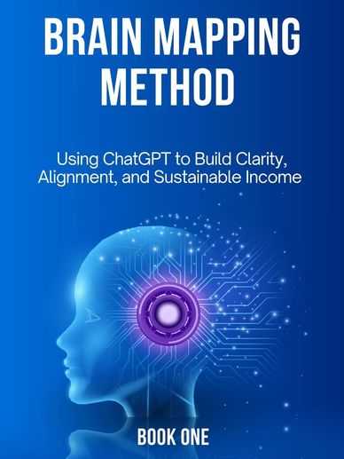 Book cover titled Brain Mapping Method featuring a digital head with circuit patterns.