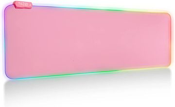 Tilted Nation Pink Gaming Mouse Pad RGB - Create Your Dream Setup - Bright LED Gaming Mousepad Mat X