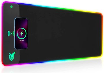 GIM Wireless Charging RGB Gaming Mouse Pad 10W, LED Mouse Mat 800x300x4MM, 10 Light Modes Extra Larg