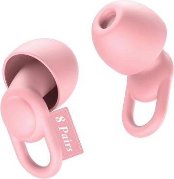 Silicone Reusable Soft Comfortable Earplugs for Noise Reduction, Sleeping,Noise Sensitivity & Flight