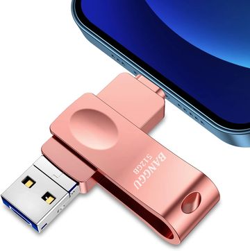 Flash Drive 512GB, USB Memory Stick External Storage Thumb Drive Compatible with Phone, Pad, Android