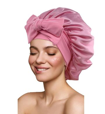 Satin Bonnet Hair Bonnet for Sleeping Large Bonnets with Tie Band Hair Wrap with Adjustable Straps H