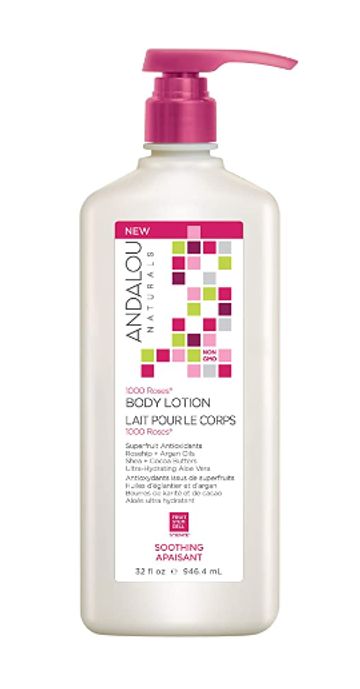 Andalou Naturals 1000 Roses Soothing Body Lotion, Value Size, 32 Ounce
