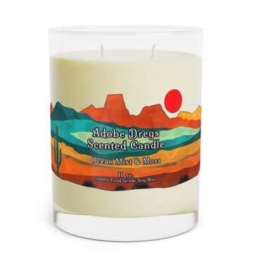 Adobe Dregs™ Ocean Mist & Moss Scented Candle - Full Glass, 11oz