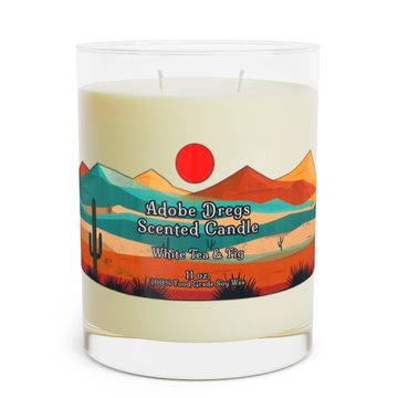 Adobe Dregs™ White Tea & Fig Scented Candle - Full Glass, 11oz