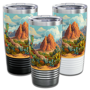 Cactus Canyon from Adobe Dregs Coffee: Ringneck Tumbler, 20oz