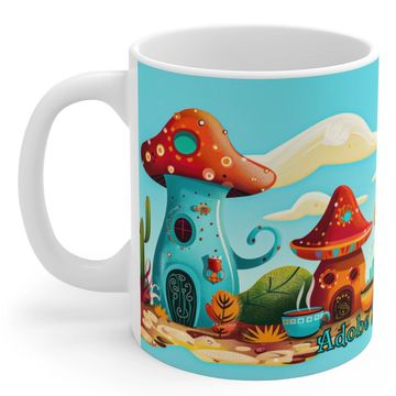 "So Mushroom For Coffee" 11oz Coffee Mug, from Adobe Dregs Coffee Stash™