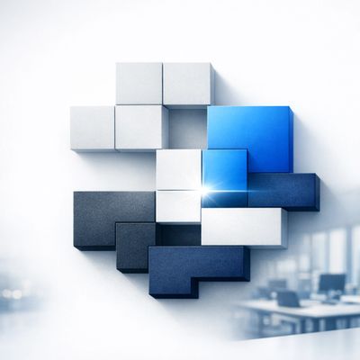 Image of cubic shapes fitting in together representing the integration of leadership into client tea