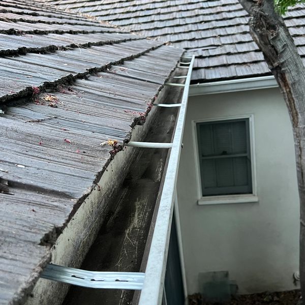 Repaired gutter
