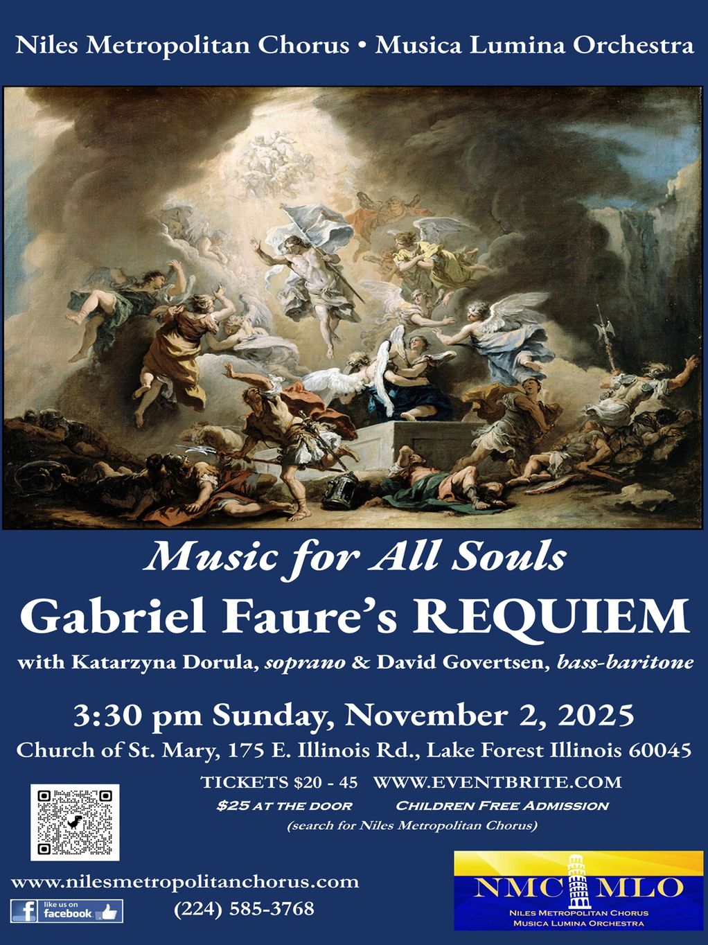 Baritone David Govertsen and 
Soprano Katarzyna Dorula will sing from Faure's repertoire
