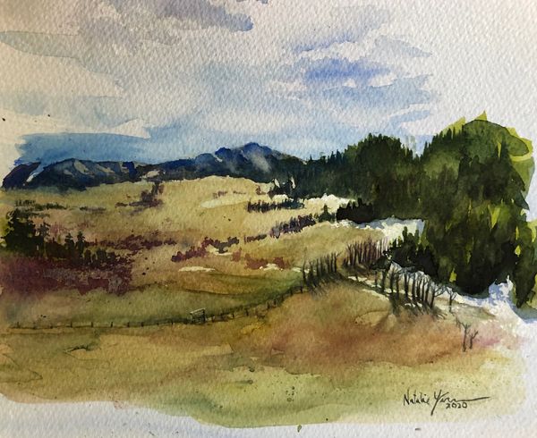 Turner Valley, watercolour on paper - 2019 - Sold