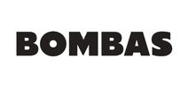 Logo with the word 'BOMBAS' in bold black letters on a white background.